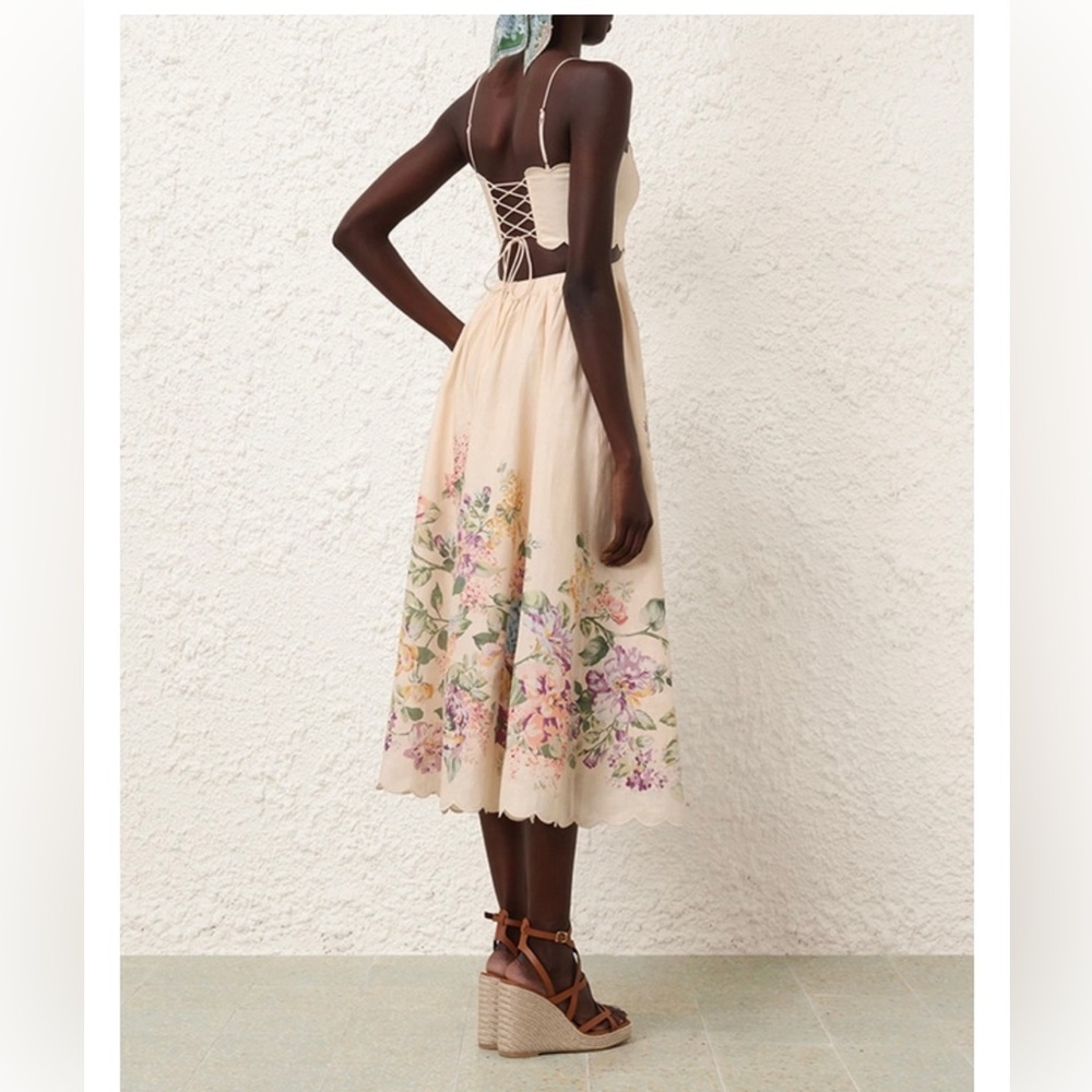 Zimmermann Halliday scallop midi dress - Picture 5 of 13